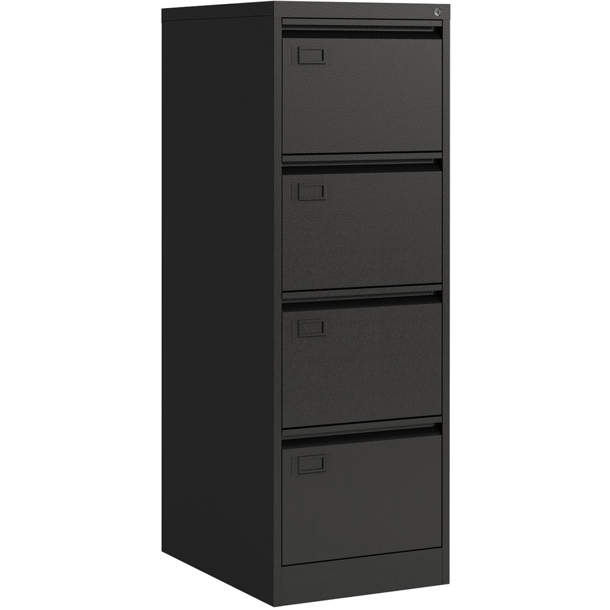 Professional Black Filing Cabinet 4 Drawer 452x620x1330mm | Fcd4 Ablack