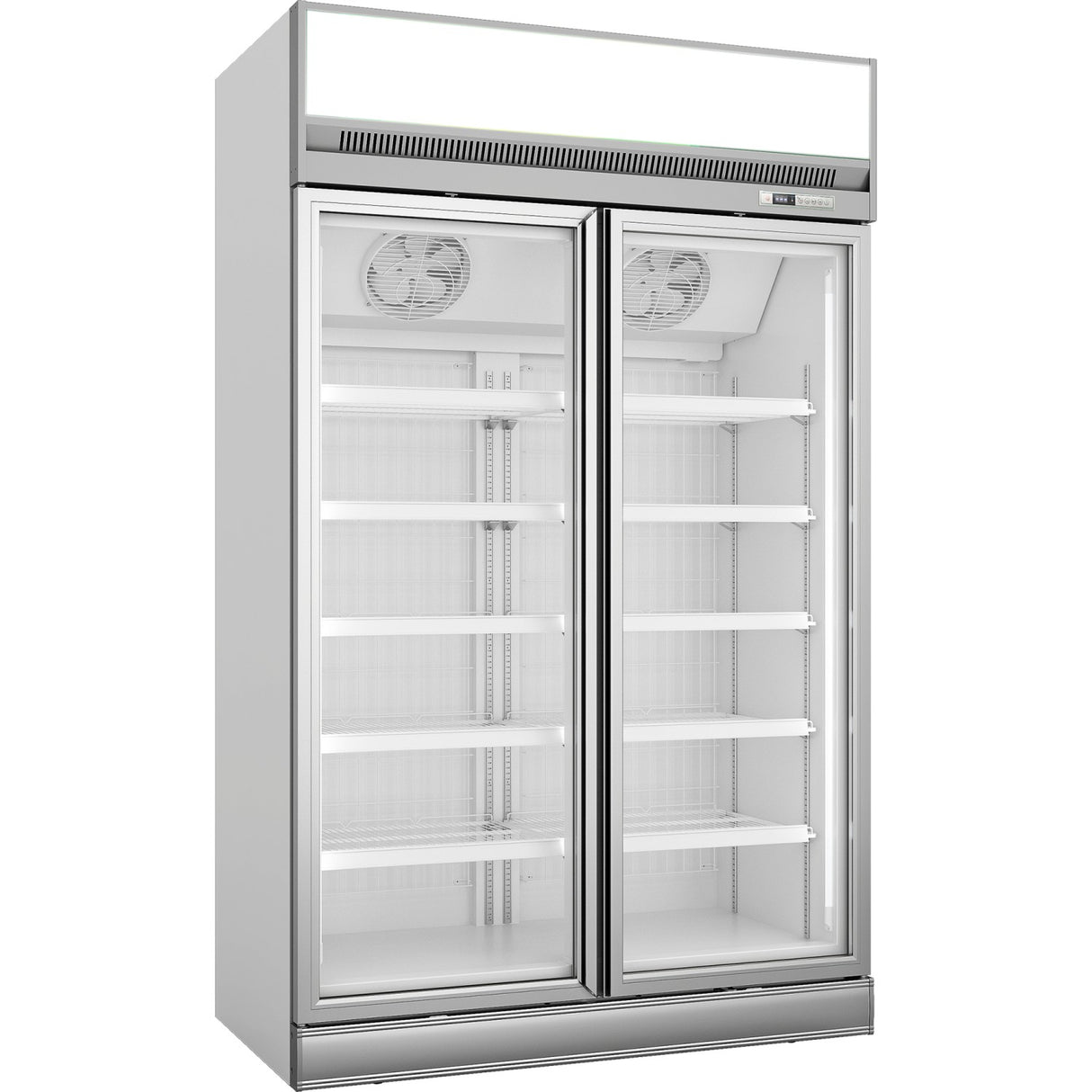 Commercial Display Cooler 1195 Litres Double Hinged Doors Top Mount | Tr101