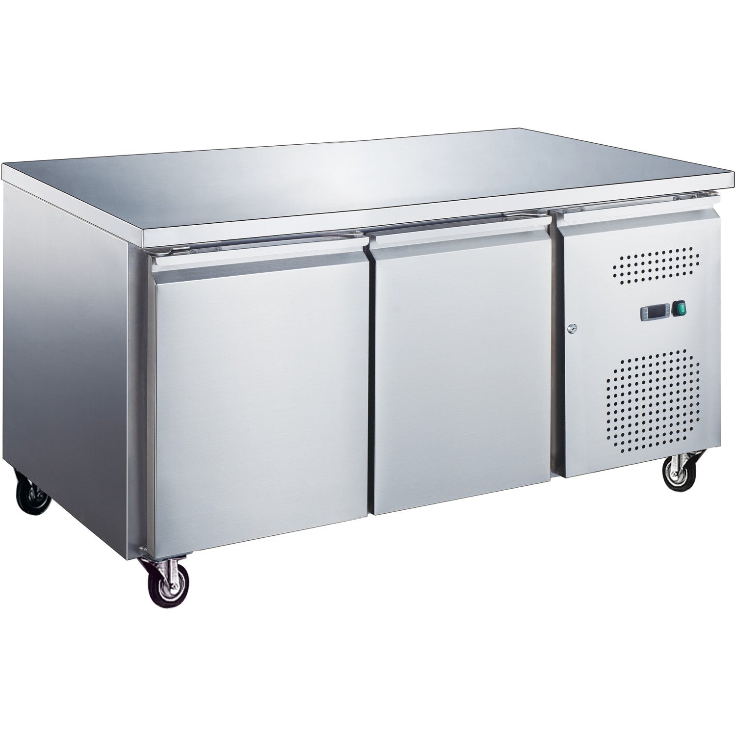 Commercial Freezer Counter Ventilated 2 Doors Depth 700mm |  Thp2100 Bt