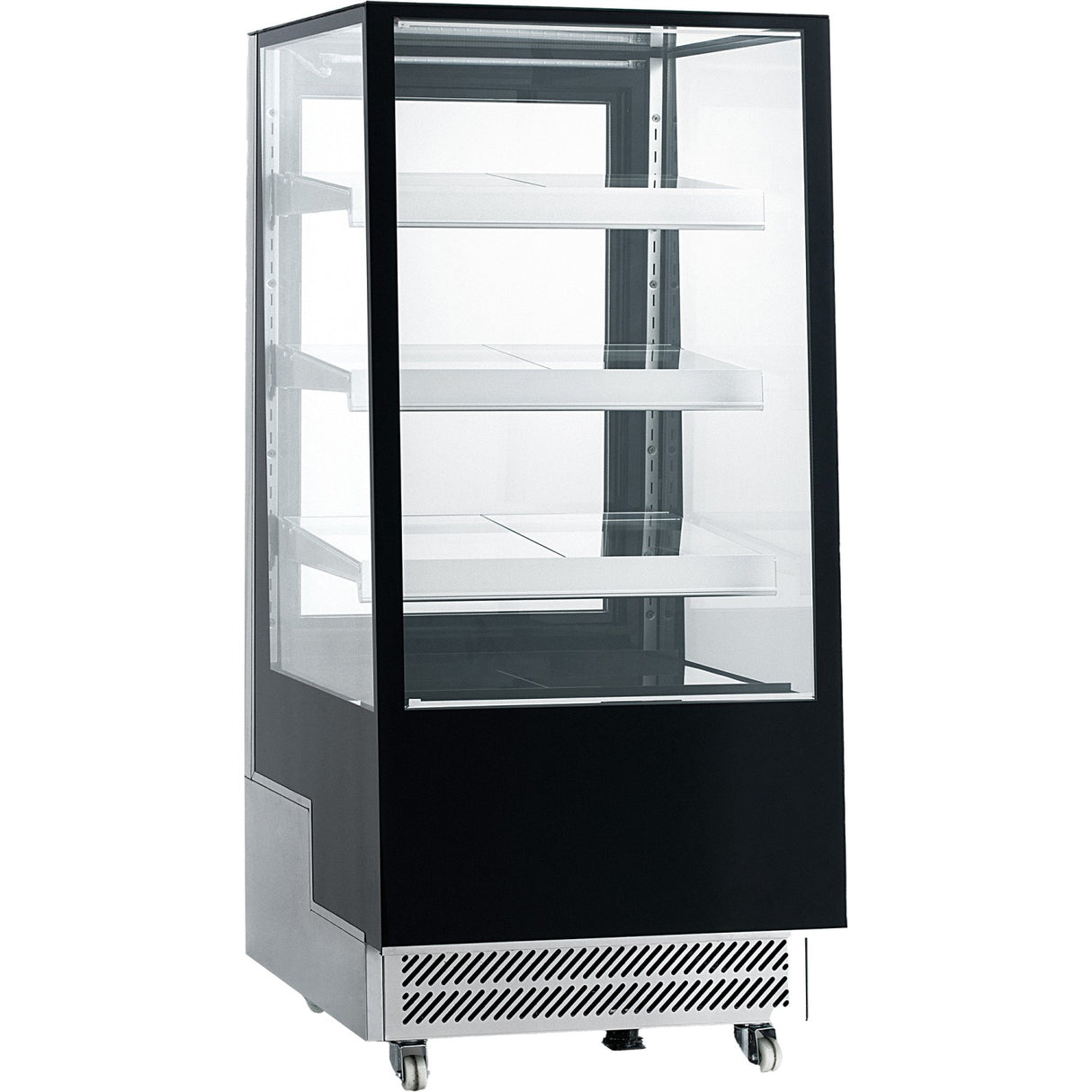 Display Merchandiser Fridge 350 Litres 3 Shelves Black &Amp; Stainless Steel | Ft300 L