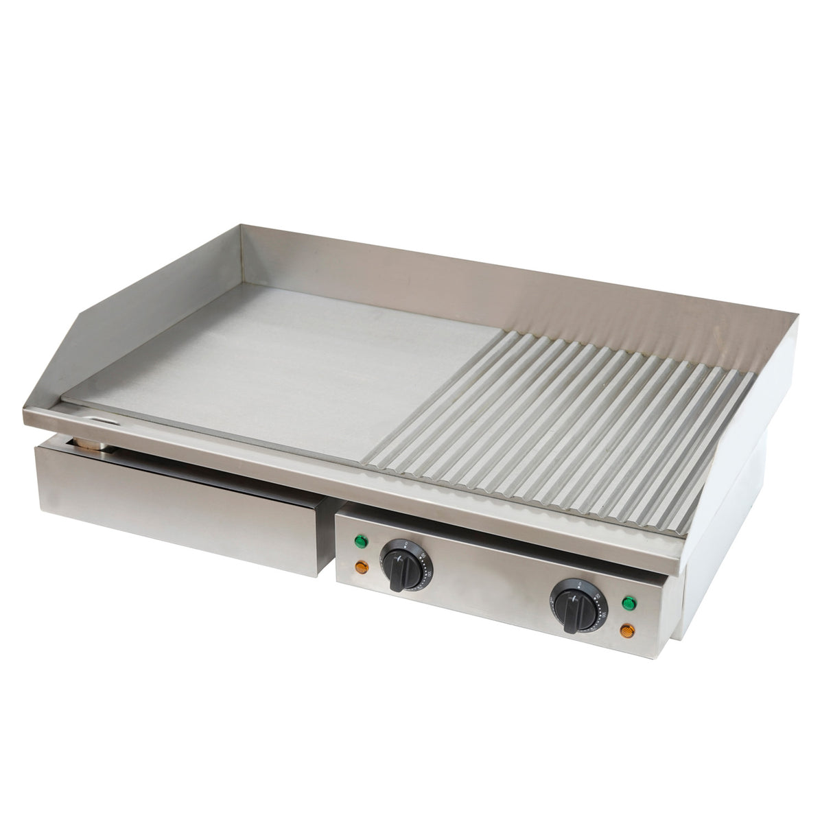 Commercial Griddle Smooth/Ribbed 730x500x230mm 4.4k W Electric | Ft822