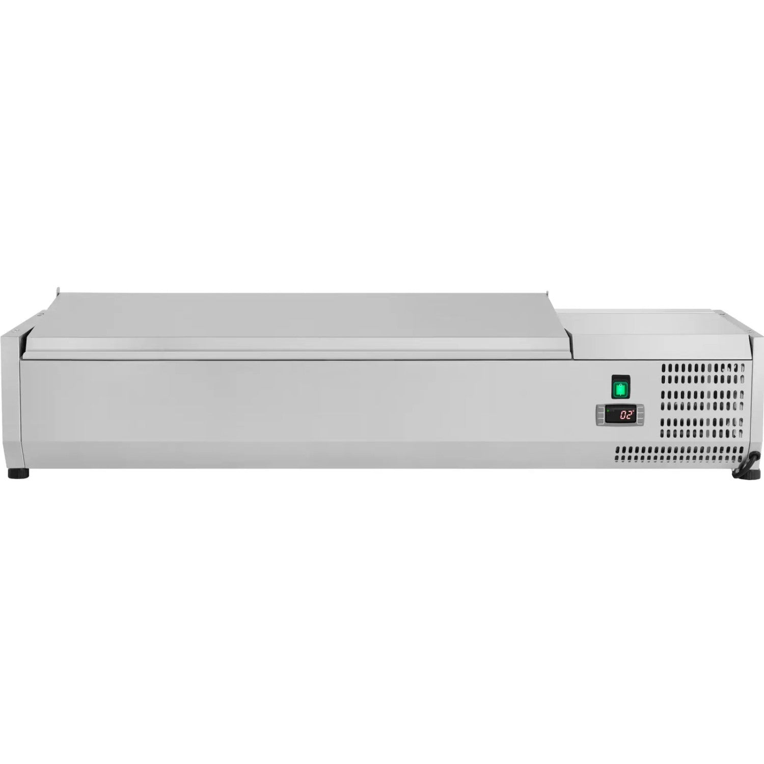 Refrigerated Servery Prep Top 1400mm 6x Gn1/3 Depth 380mm Stainless Steel Lid | Vrx1400/380 Ss