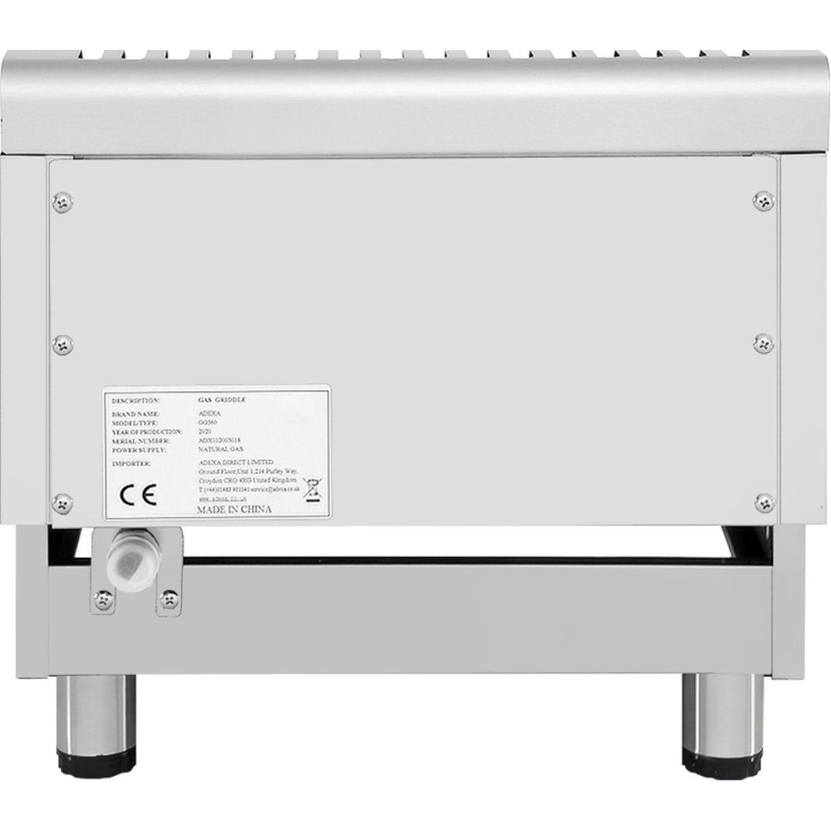 Commercial Gas Griddle Smooth Plate 1 Zone 3k W Countertop | Gg360