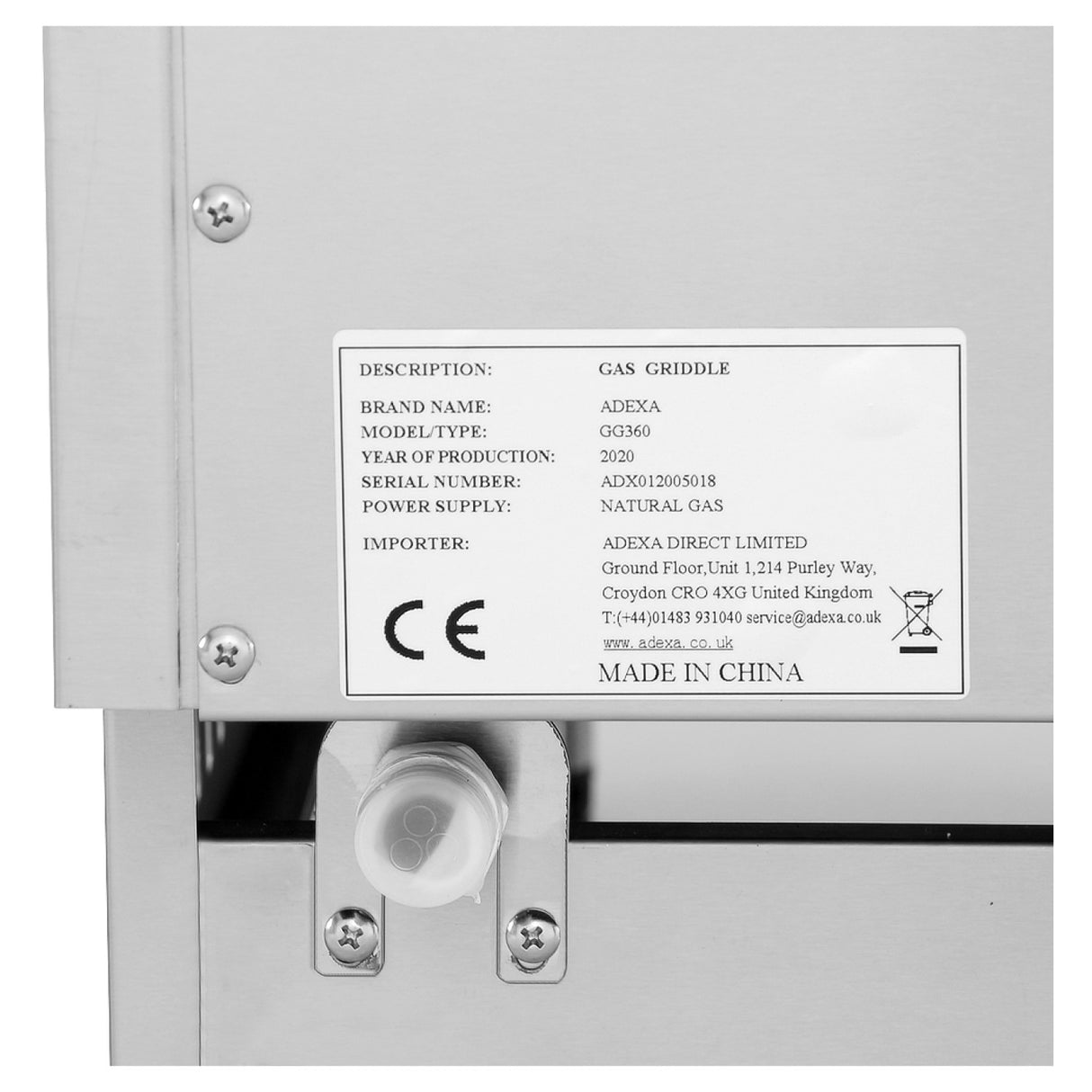 Commercial Gas Griddle Smooth Plate 1 Zone 3k W Countertop | Gg360