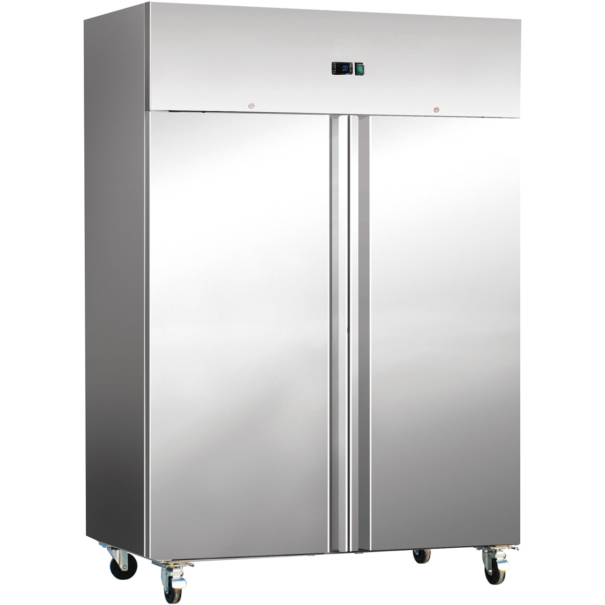 1476lt Commercial Refrigerator Stainless Steel Upright Cabinet Twin Door Gn2/1 Ventilated Cooling | Thl1410 Tn