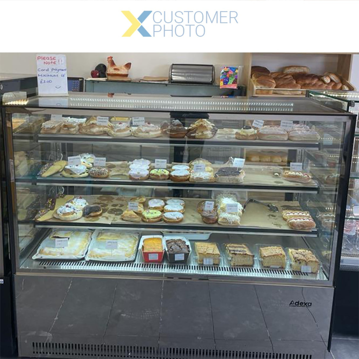 Cake Counter 1500x730x1300mm 3 Shelves Stainless Steel Base Led | Gn1500 Rf3