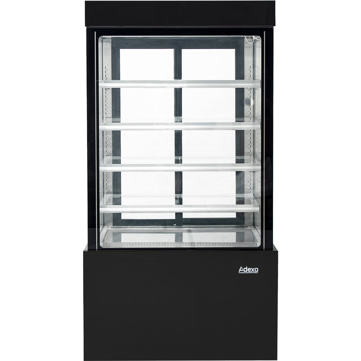 Cake Display Straight Front 1800x740x1900mm 4 Shelves Black | Gn1800 Smblack