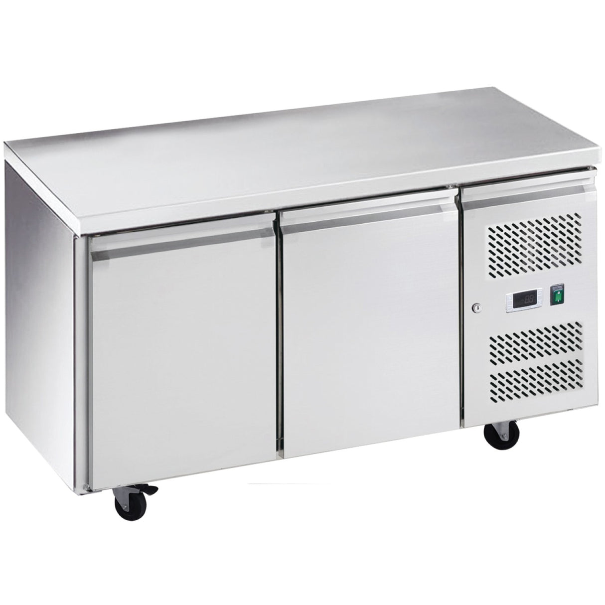 Commercial Freezer Counter Ventilated 2 Doors Depth 600mm | Thsnack2100 Bt