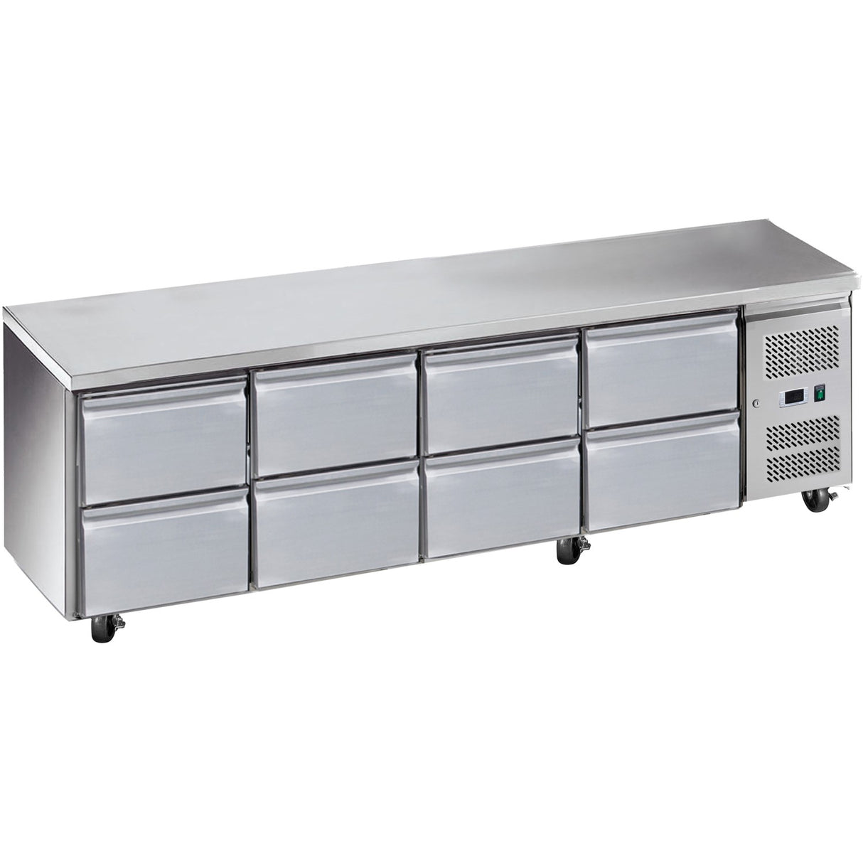 Commercial Refrigerated Counter 8 Drawers Depth 700mm | 8 Drg41 V