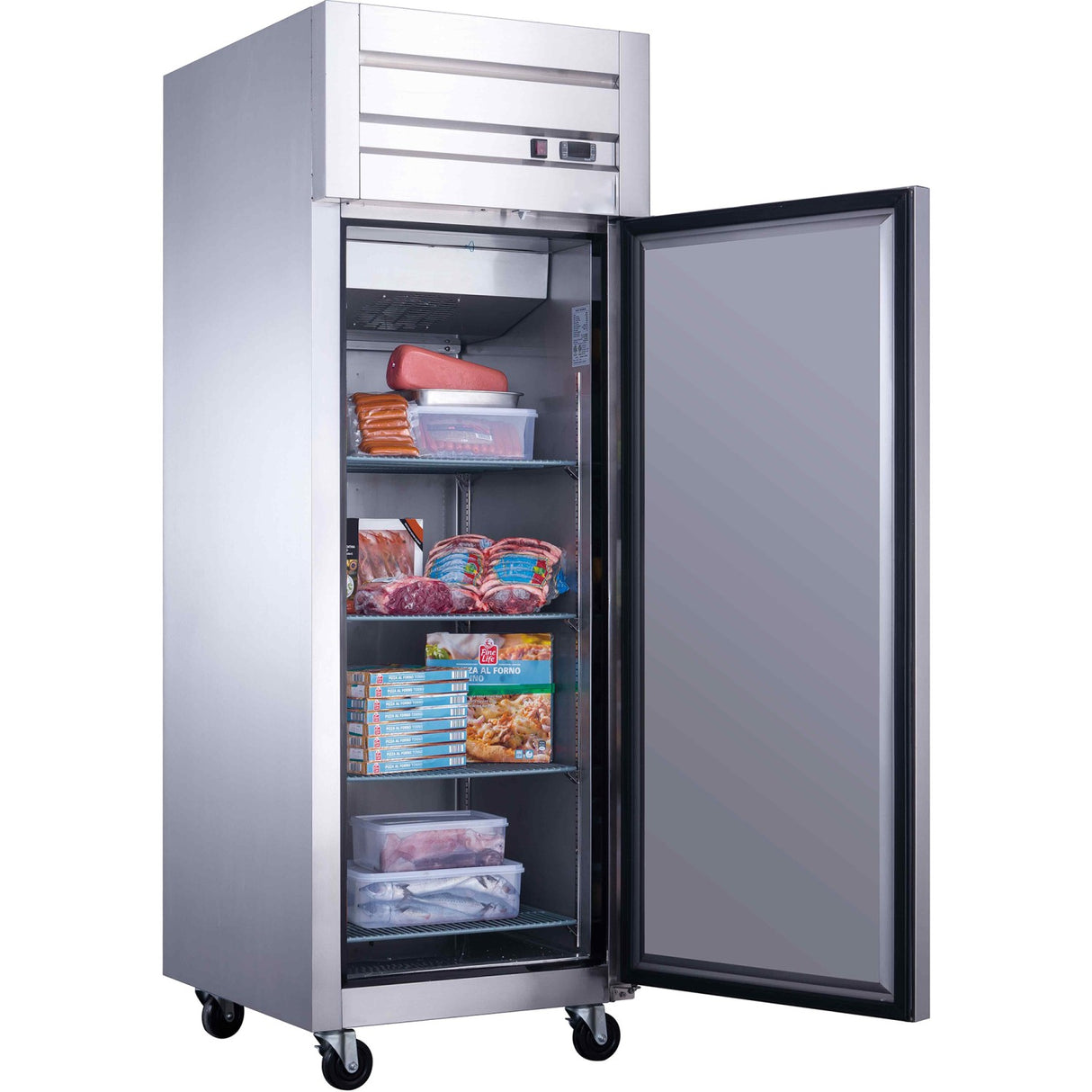 600lt Commercial Upright Freezer Single Door Stainless Steel | Gn70 Af