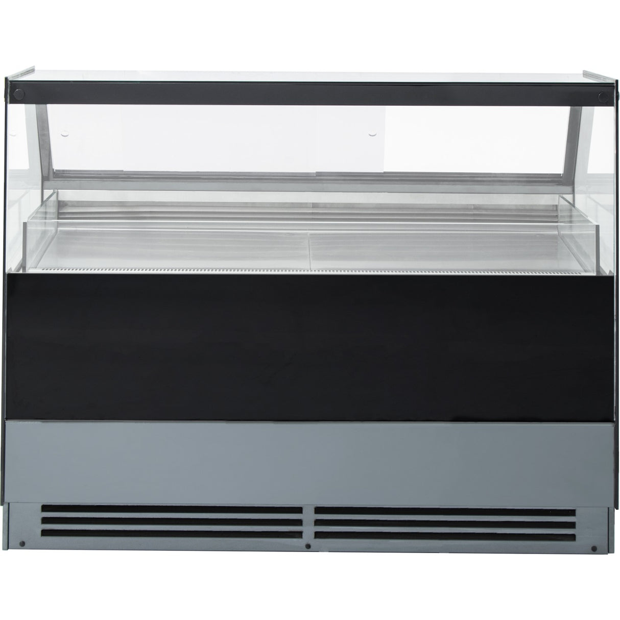 Serve Over Deli Counter Black Front Straight Glass Front Width 1800mm | Gn1800 Ck2 Black