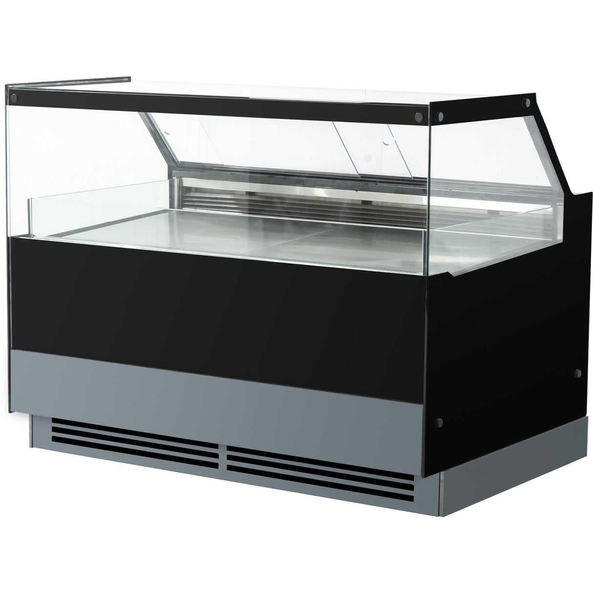Serve Over Deli Counter Black Front Straight Glass Front Width 1800mm | Gn1800 Ck2 Black
