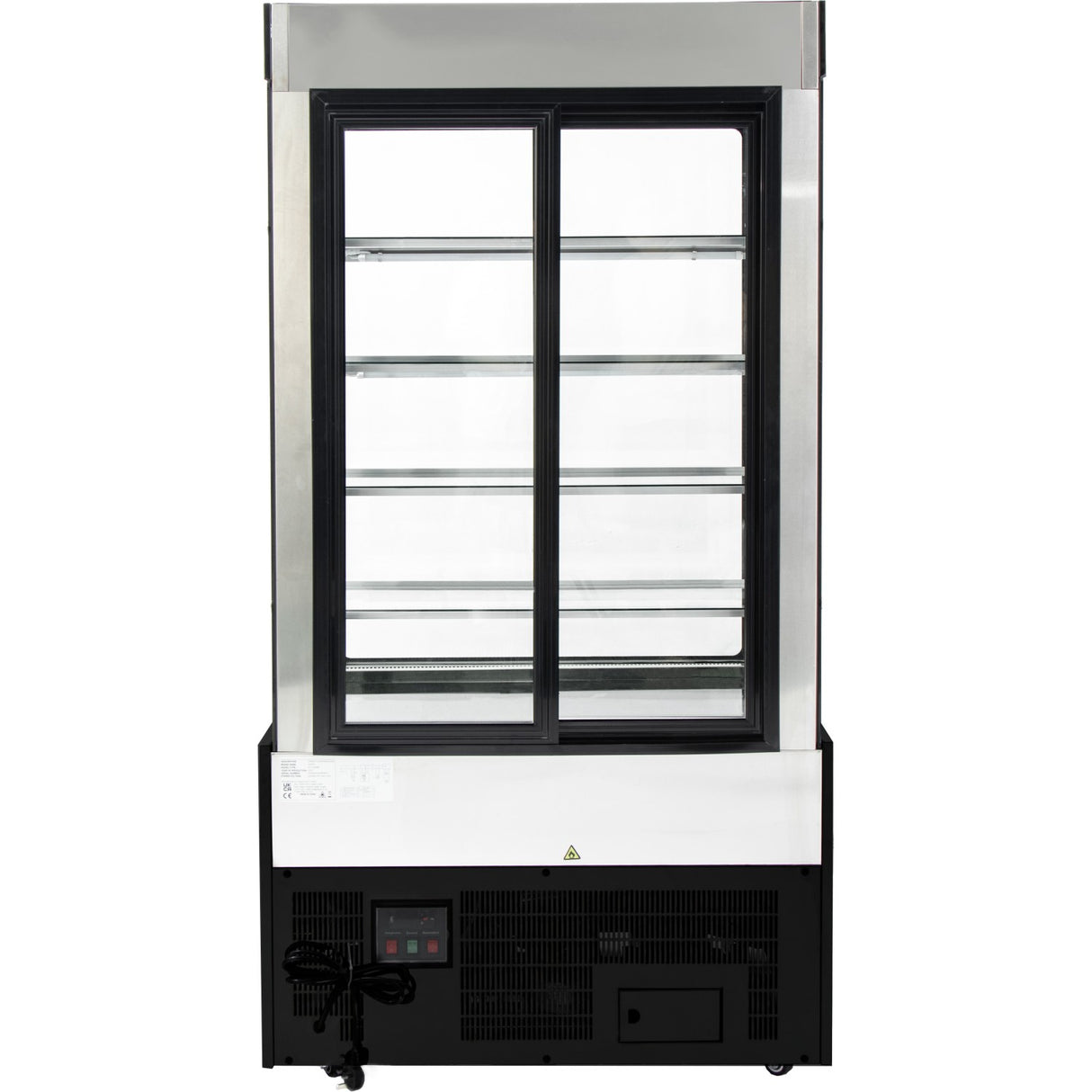 Cake Counter 1500x740x1900mm 4 Shelves Led Black | Gn1500 Smblack