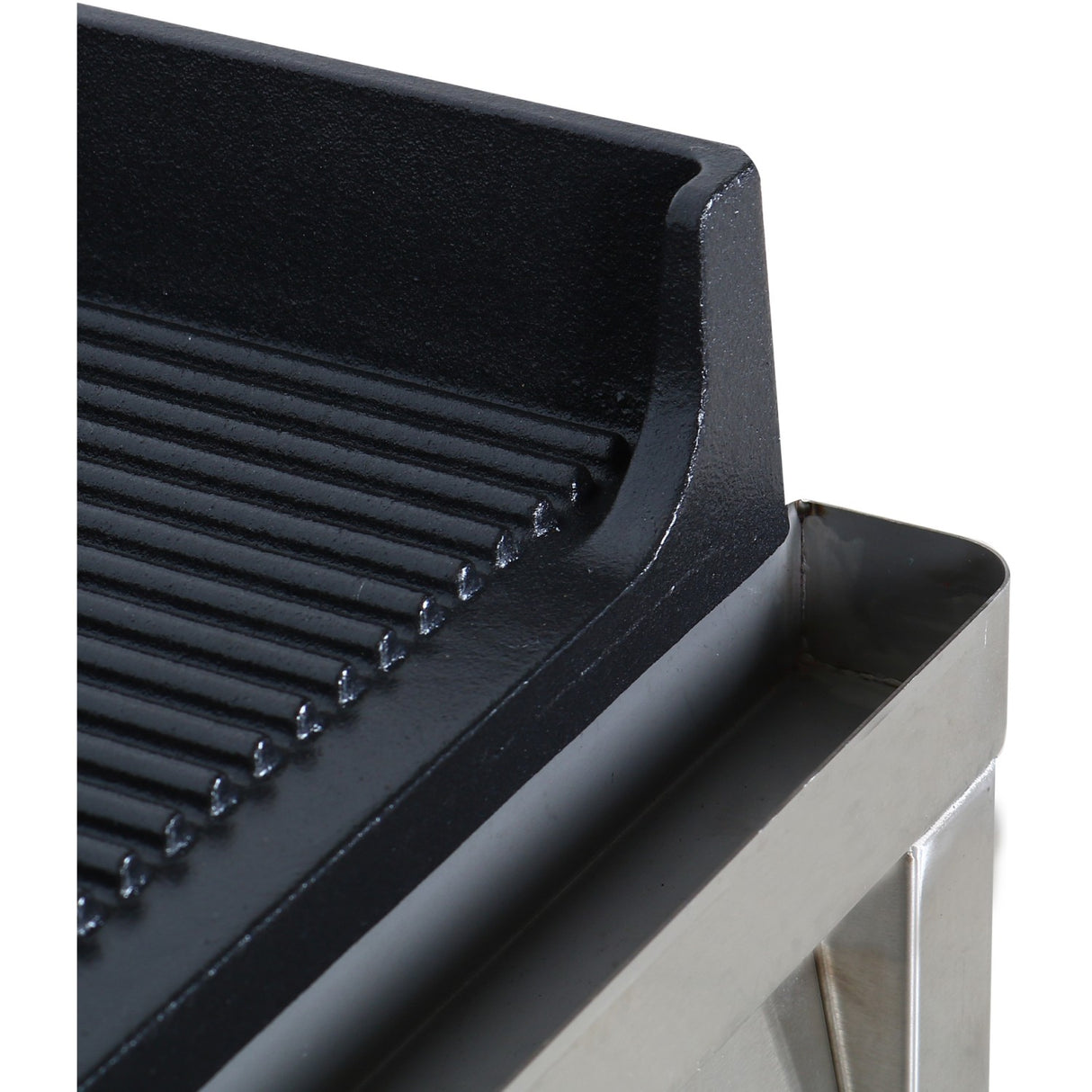 Professional Grill Electric 2 Zones 4.6k W Ribbed Cast Iron Top | Gp7050 Ew
