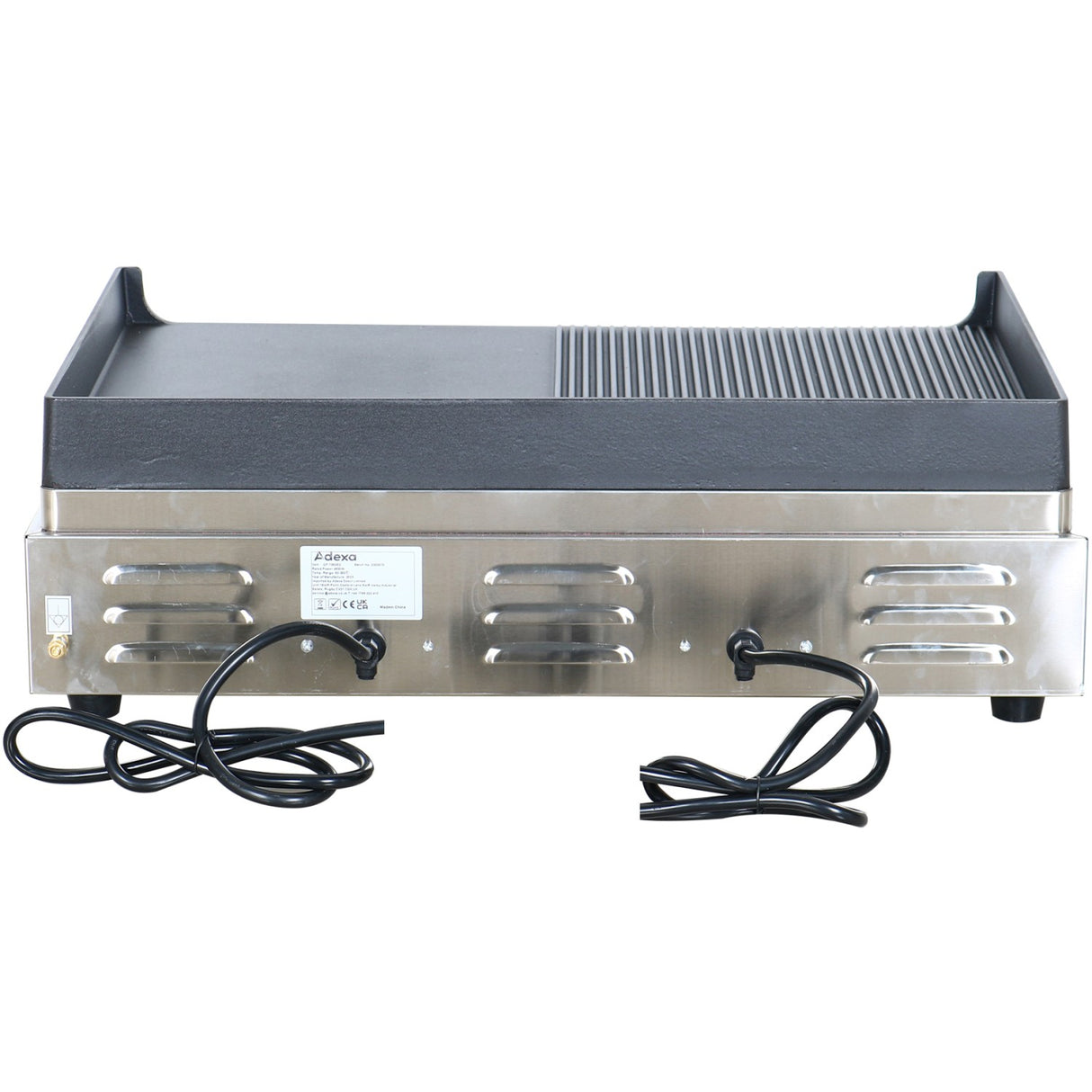 Professional Grill Electric 2 Zones 4.6k W Smooth/Ribbed Cast Iron Top | Gp7050 Egw