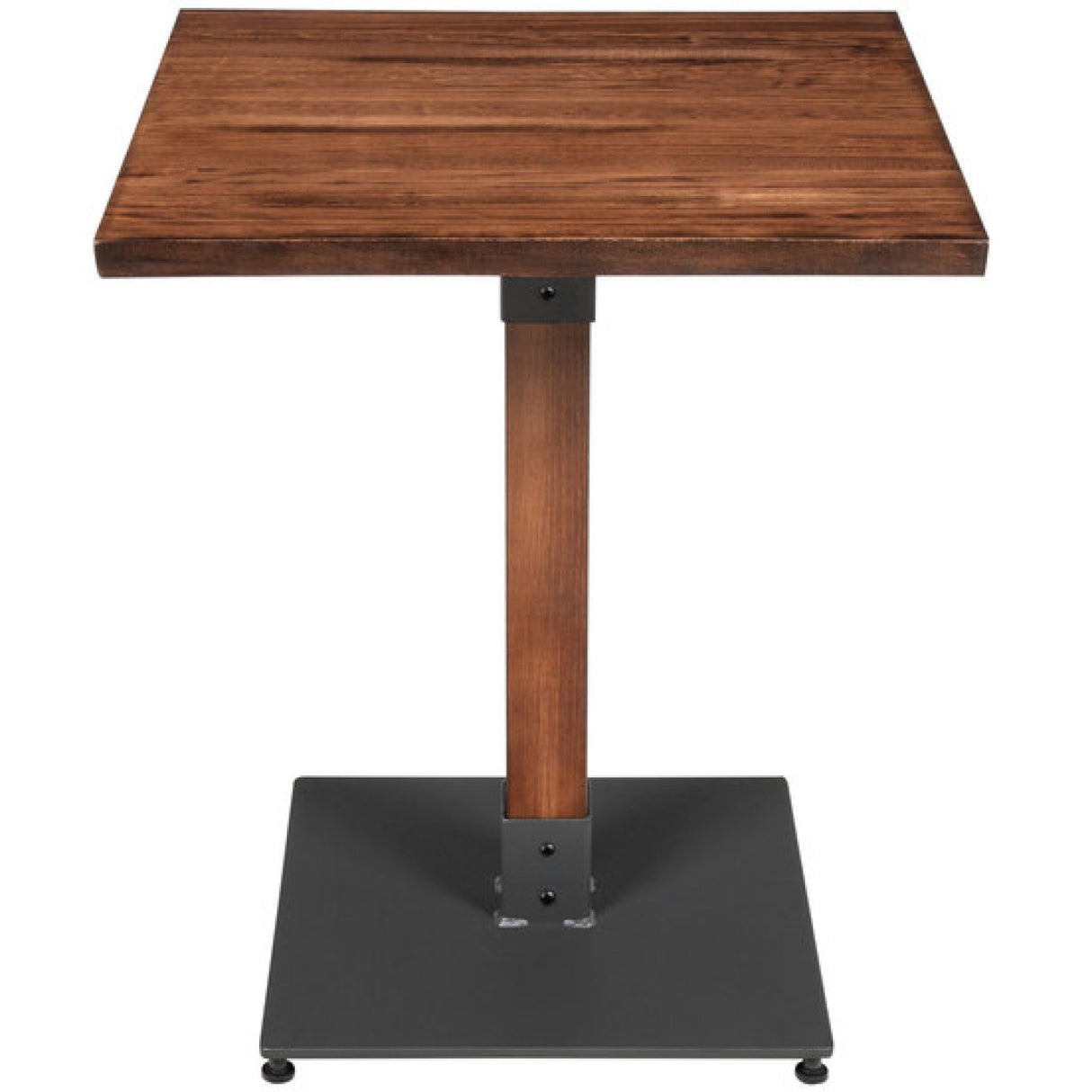 Rustic Bistro Table Walnut Top 720x720mm Indoors | Gs10143 Table30