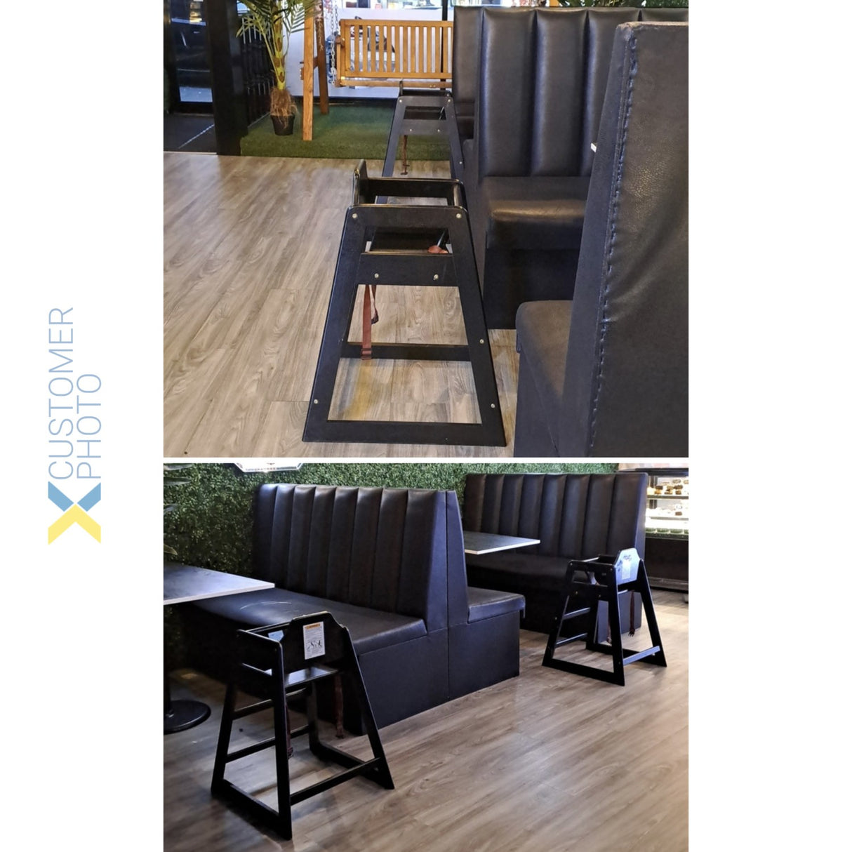 Restaurant Wood High Chair Black | Gs6003 Black