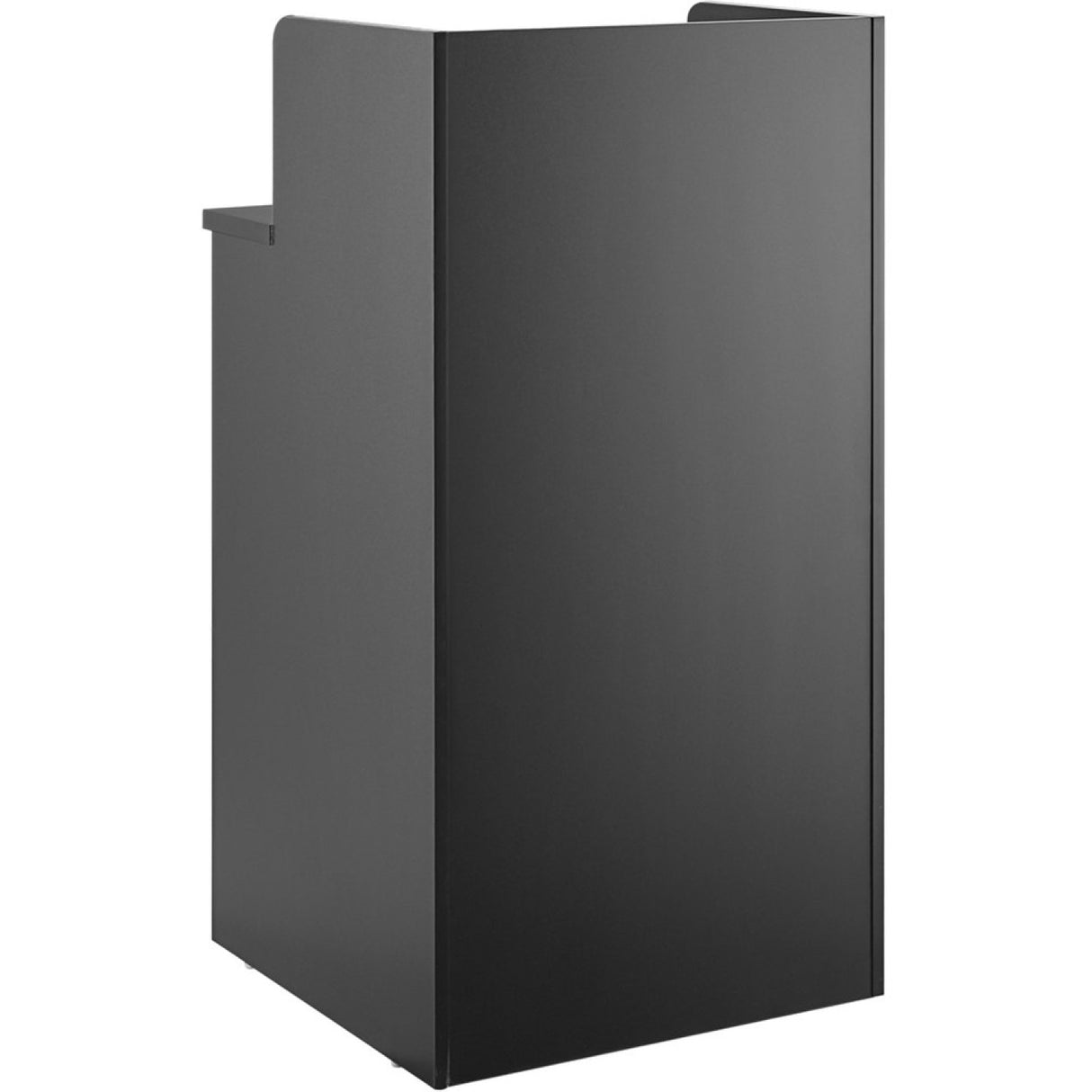 Waste Bin Enclosure Cabinet With Drop Hole And Tray Shelf 625x605x1210mm Black | Gslj0003