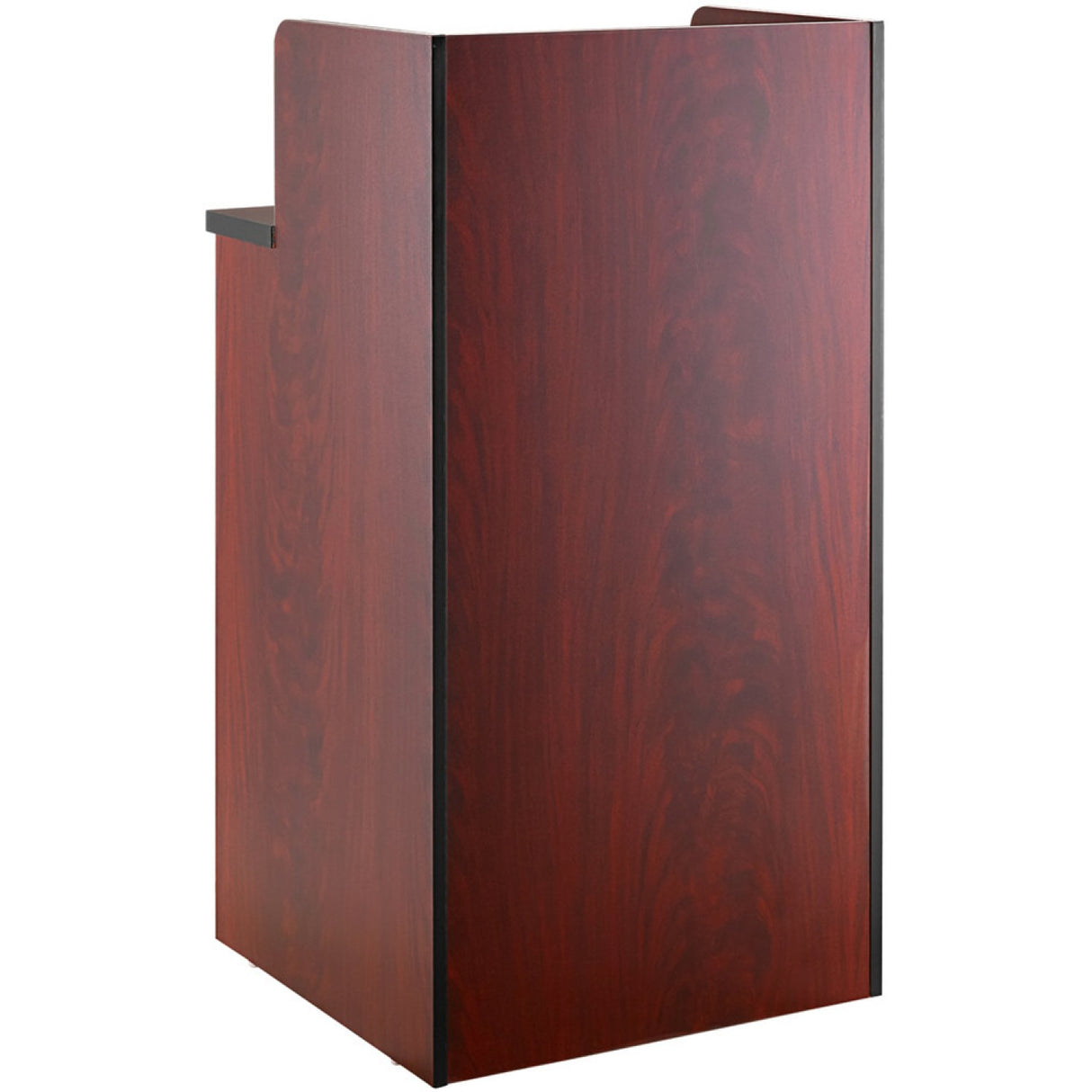 Waste Bin Enclosure Cabinet With Drop Hole And Tray Shelf 625x605x1210mm Mahogany | Gslj0003 M
