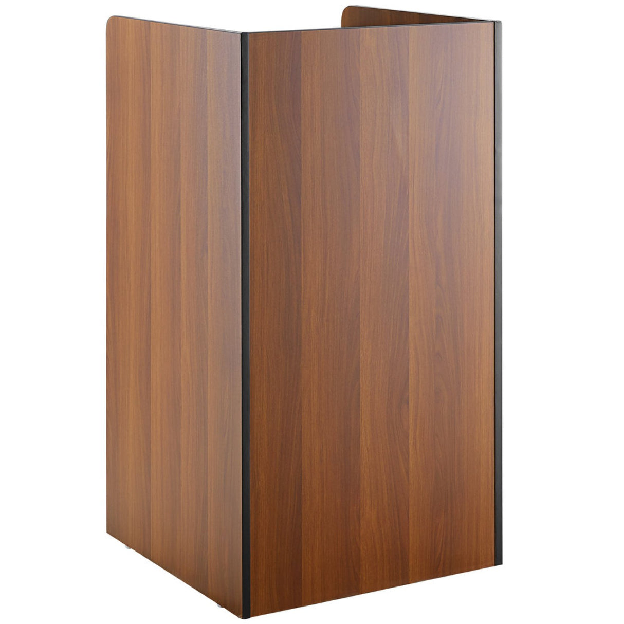 Commercial Rubbish Bin Cabinet &Amp; Tray Shelf 'Thank You' Walnut | Gslj006 W