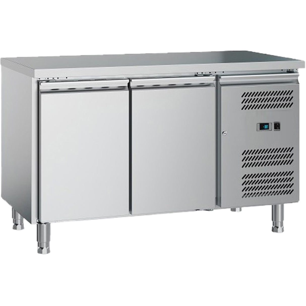 Commercial Refrigerated Counter 2 Doors 1200x700x650mm | Gxx604