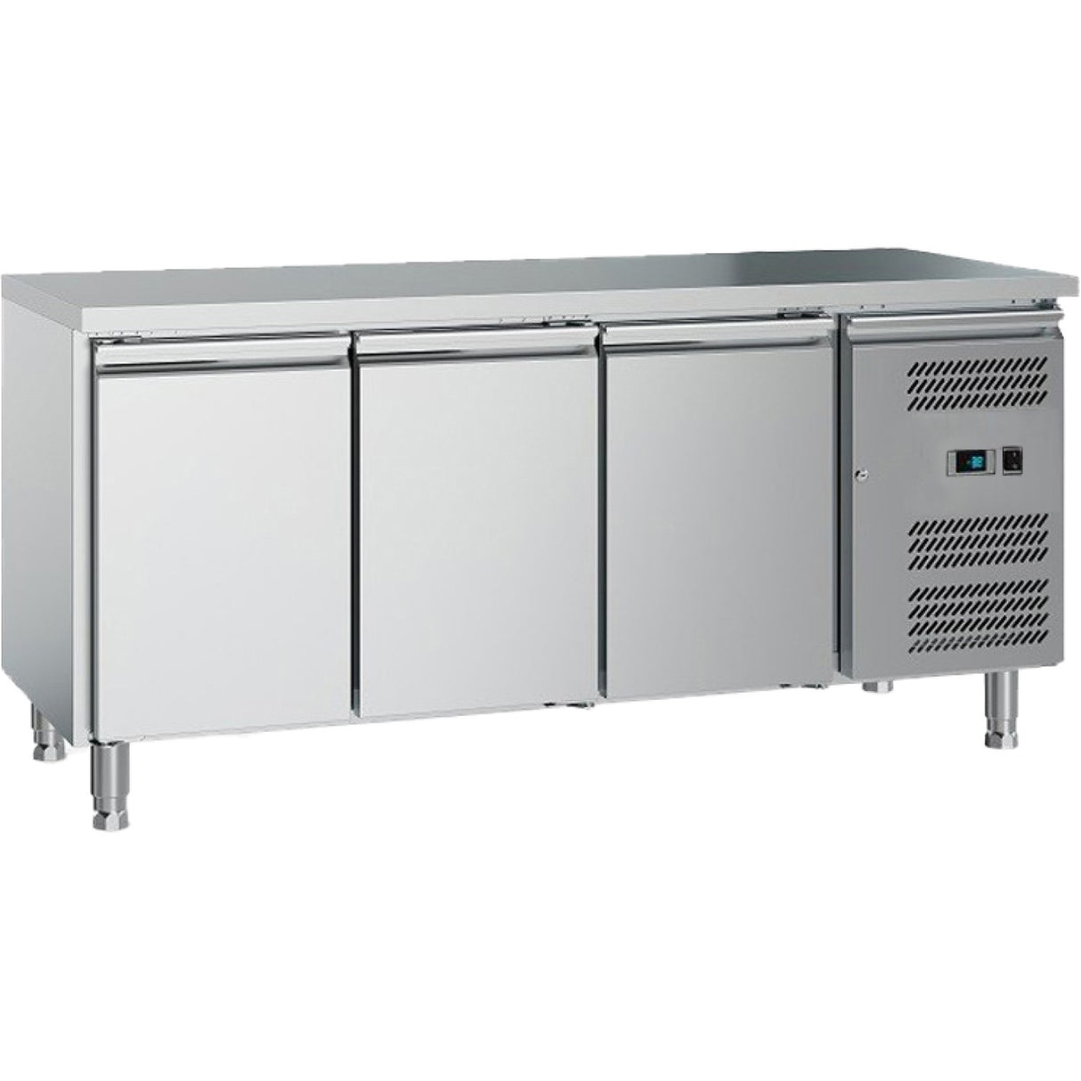 Commercial Refrigerated Counter 3 Doors 1600x700x650mm | Gxx612