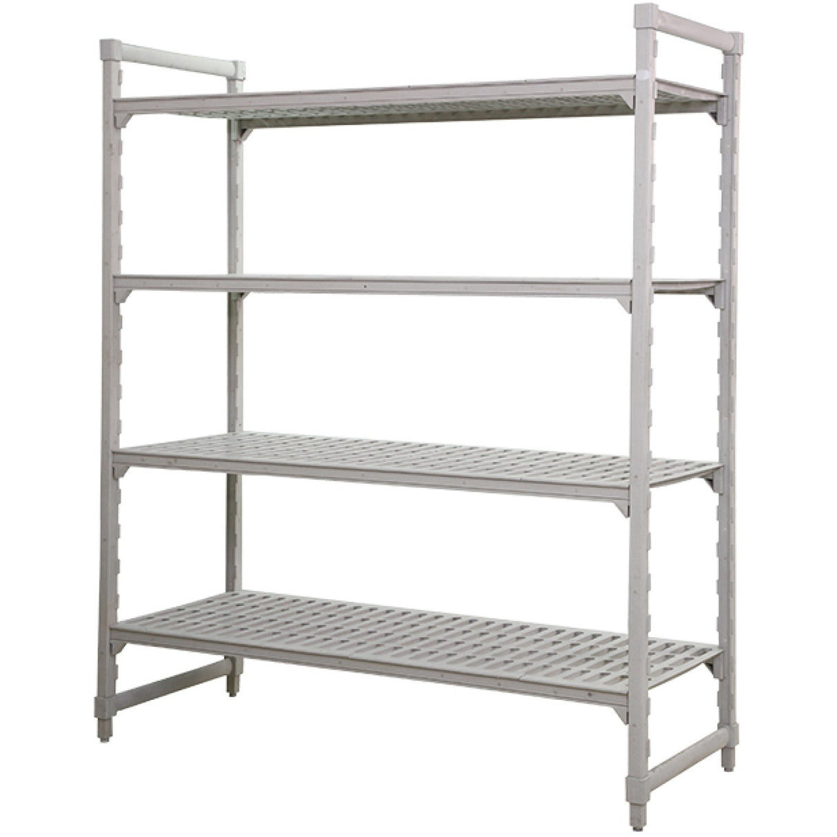 Multifunction 4 Tier Shelving Unit Grey Polypropylene (Pp) 910×357×1796mm | Gzfh1502