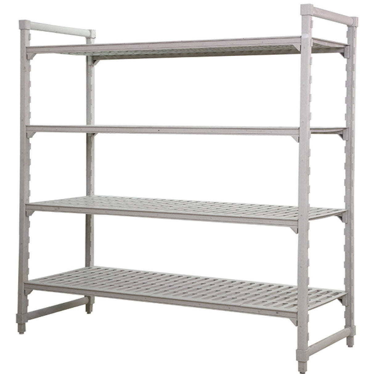 Multifunction 4 Tier Shelving Unit Grey Polypropylene (Pp) 1220×357×1796mm | Gzfh1504