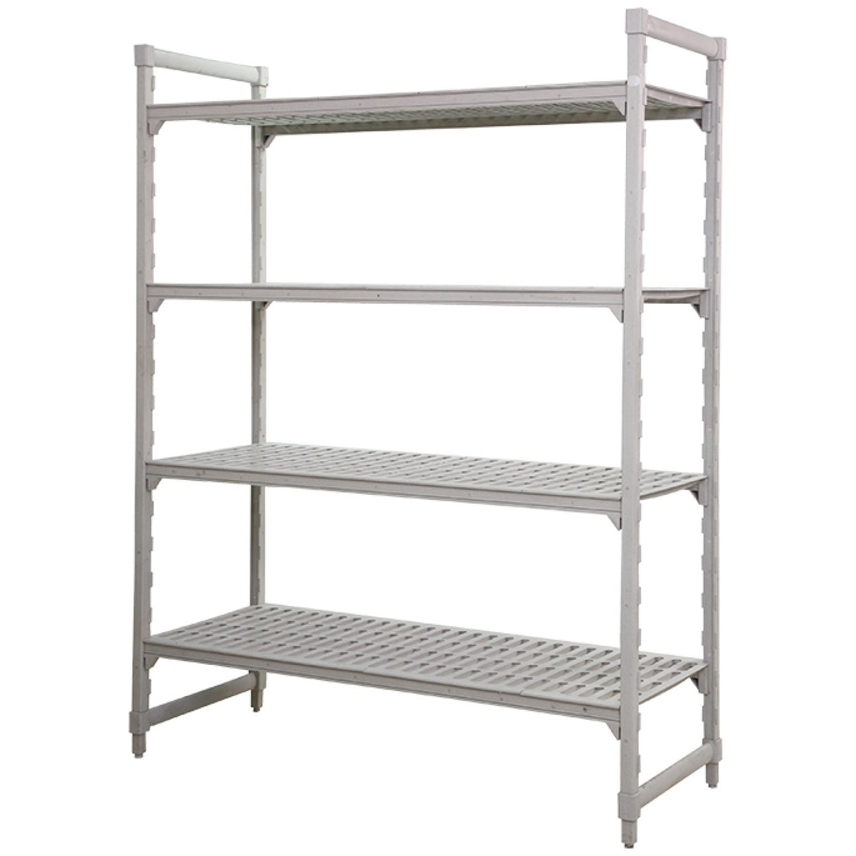 Multifunction 4 Tier Shelving Unit Grey Polypropylene (Pp) 910×460×1796mm | Gzfh1508
