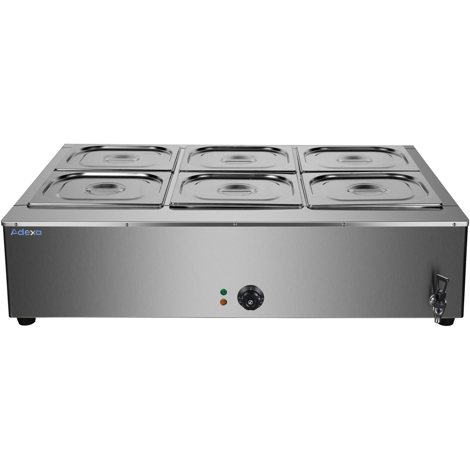 Commercial Electric Bain Marie 6x Gn1/2 3000 W Countertop 1080x750x275mm | Hb1080