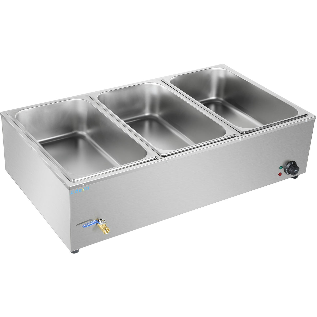 Commercial Xl Bain Marie With Drain Tap 3x Gn1/1 1040x560x280mm | Hb3 Xl