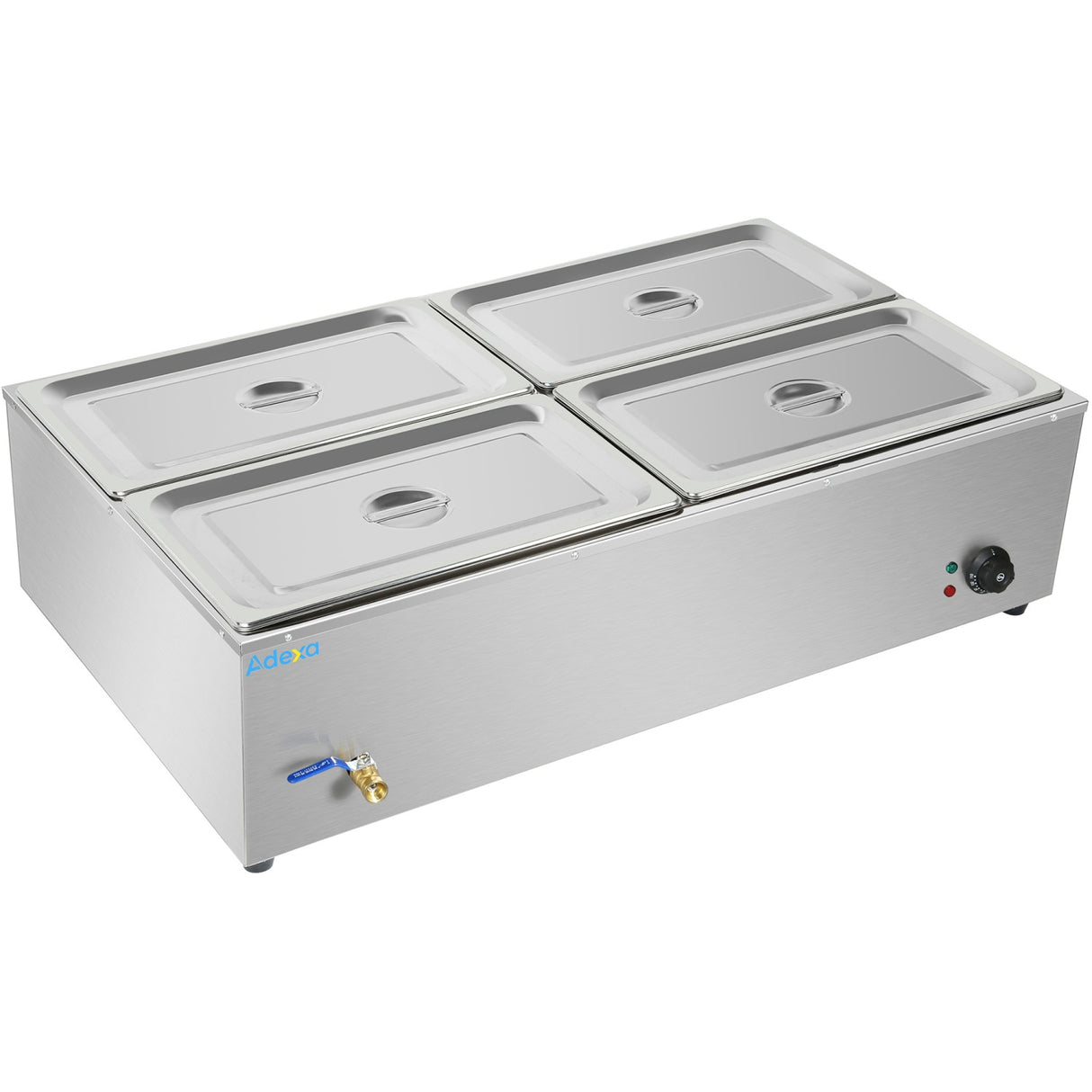 Commercial Xl Bain Marie With Drain Tap 4x Gn1/1 1100x700x280mm | Hb4 Xl