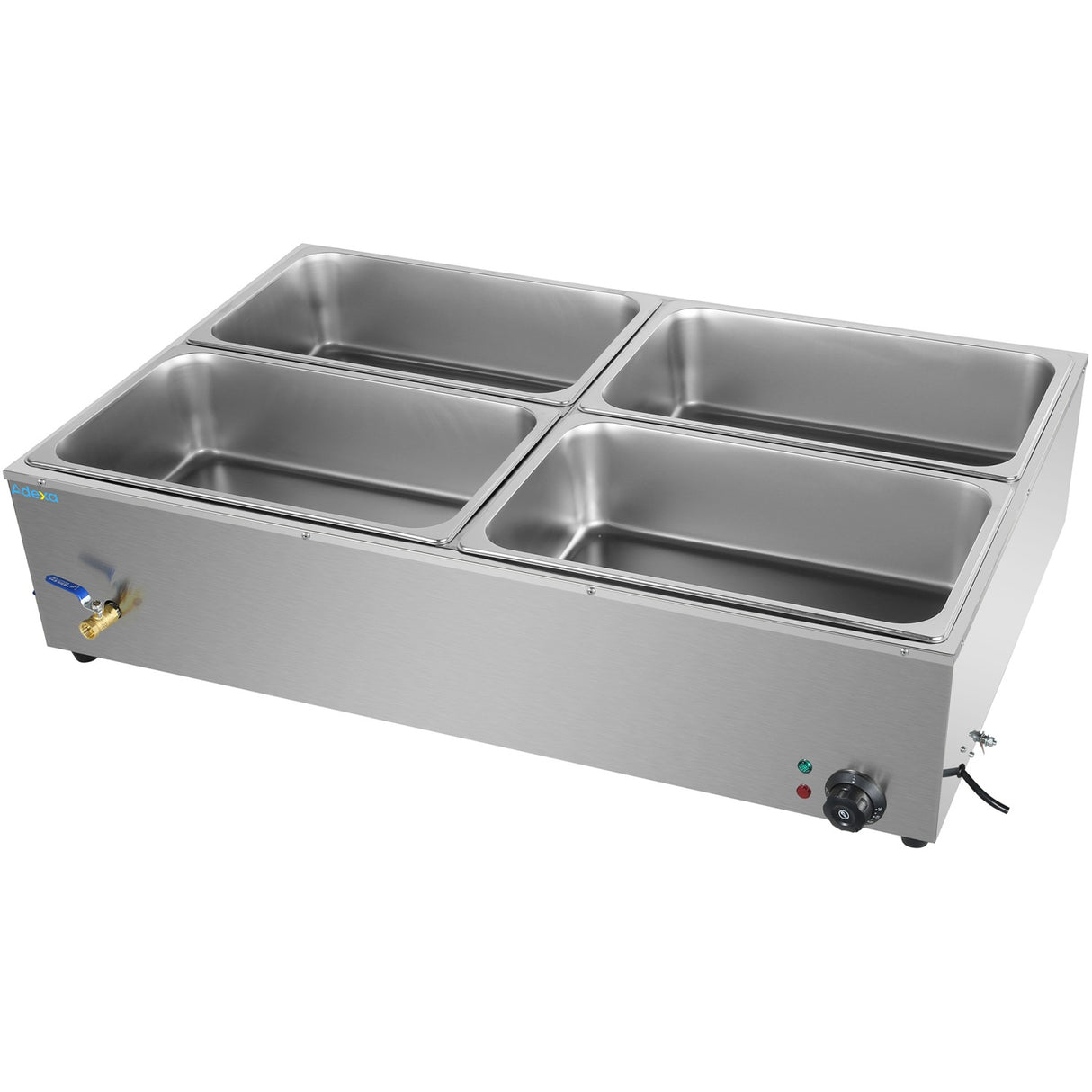 Commercial Xl Bain Marie With Drain Tap 4x Gn1/1 1100x700x280mm | Hb4 Xl