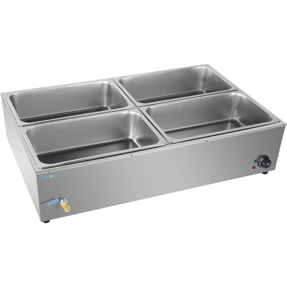 Commercial Xl Bain Marie With Drain Tap 4x Gn1/1 1100x700x280mm | Hb4 Xl