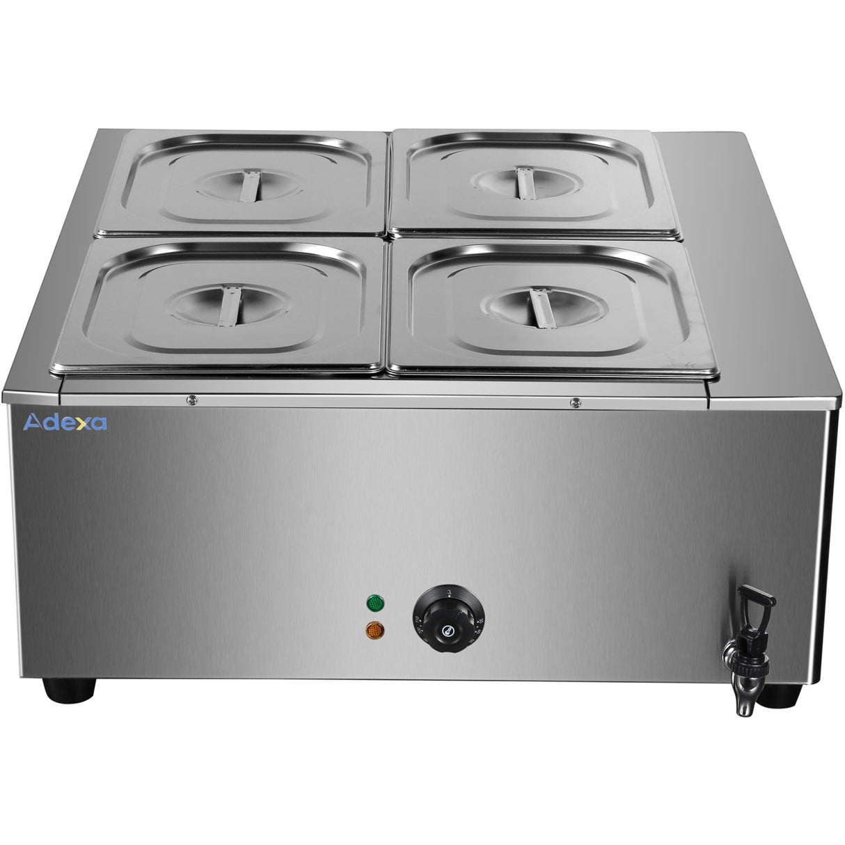 Commercial Electric Bain Marie 4x Gn1/2 3000 W Countertop 750x750x275mm | Hb750