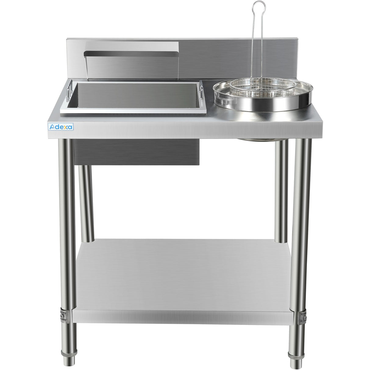 Professional Stainless Steel Breading Table With Upstand | Hbt1000