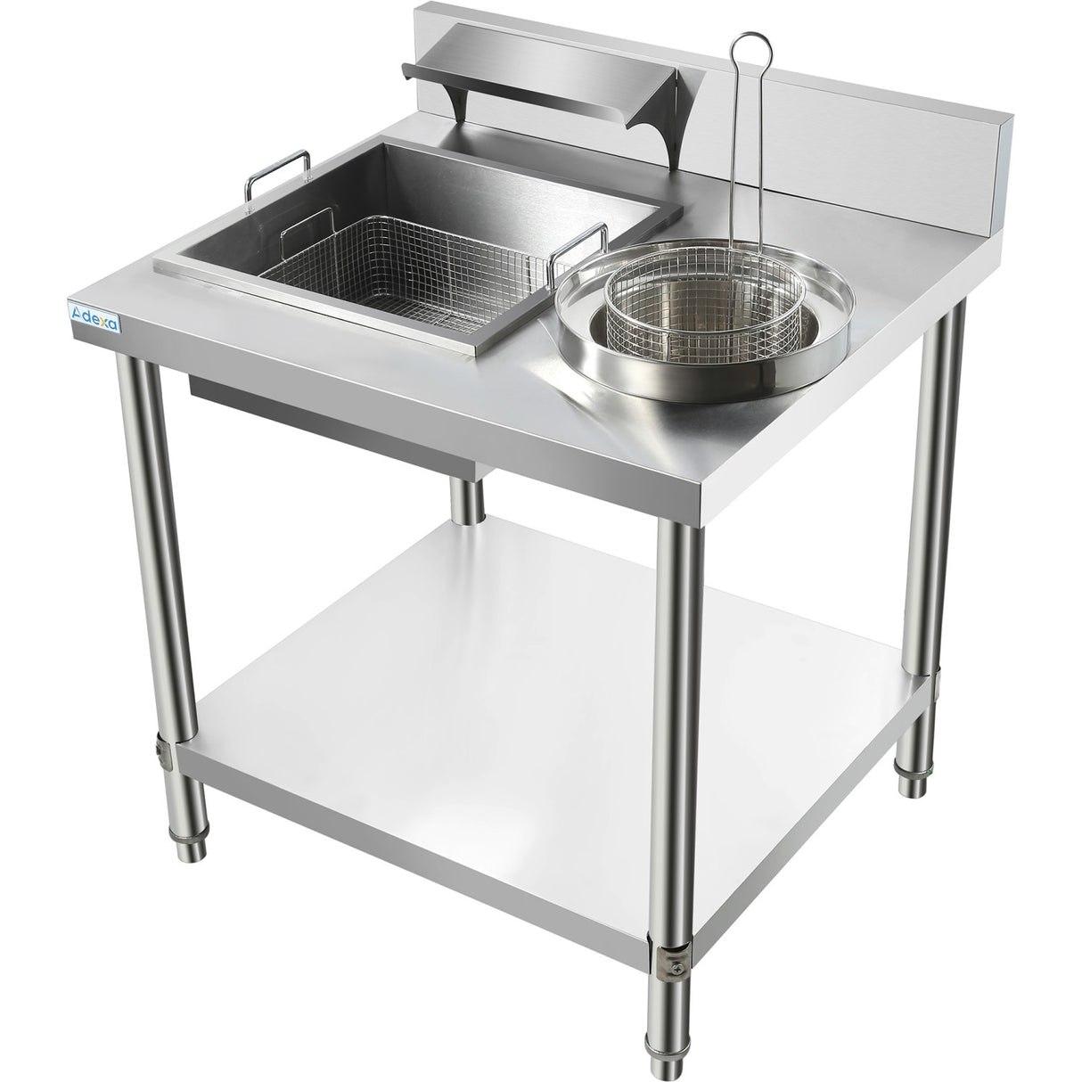 Professional Stainless Steel Breading Table With Upstand | Hbt1000