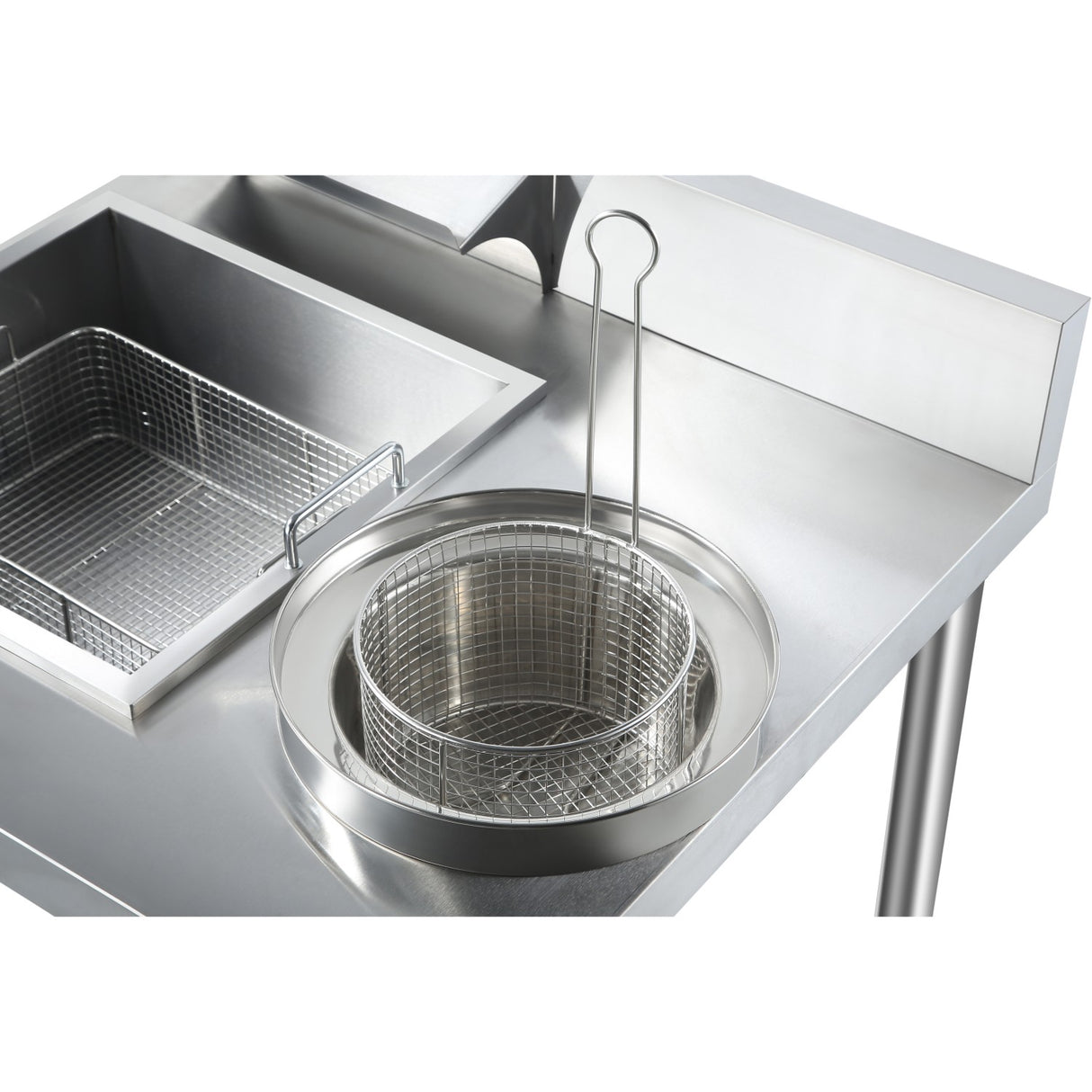 Professional Stainless Steel Breading Table With Upstand | Hbt1000