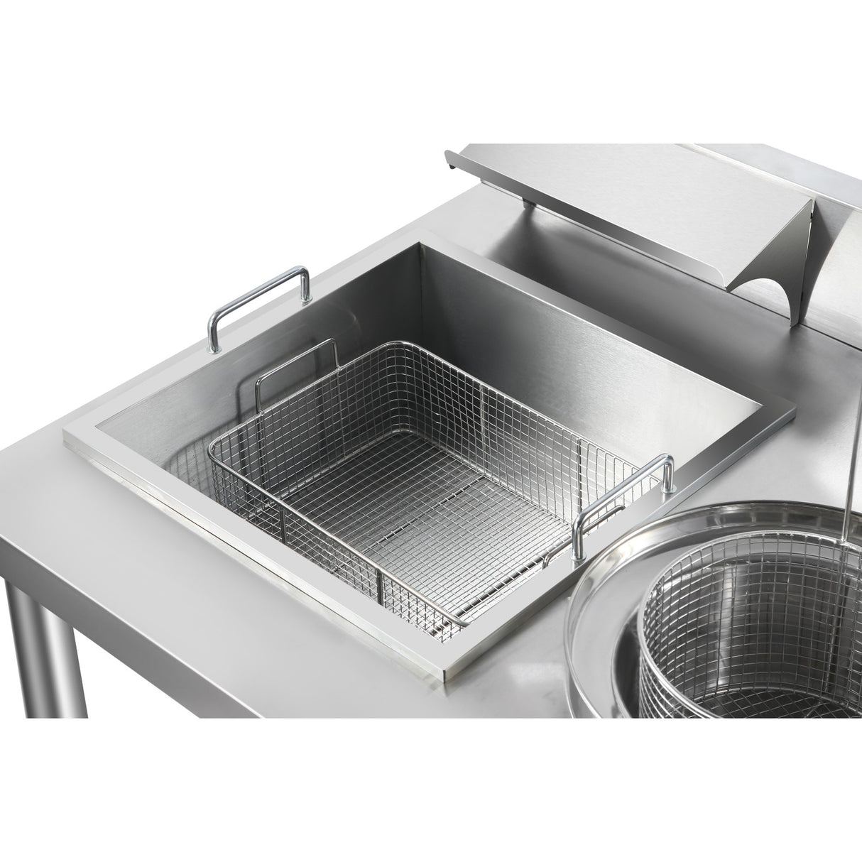 Professional Stainless Steel Breading Table With Upstand | Hbt1000