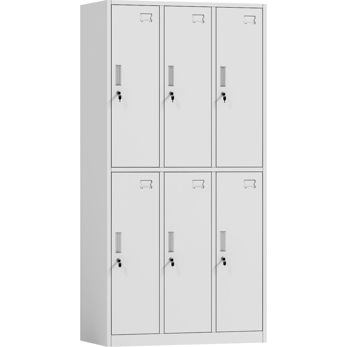 Commercial White 6 Door Locker 900x450x1800mm | Hdg06