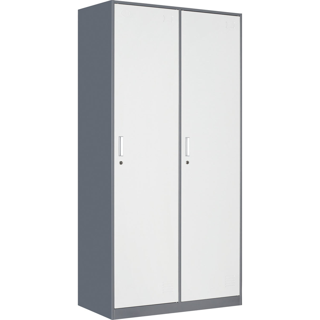 Commercial 2 Door Locker 900x450x1800mm Gray White | Hdgs02