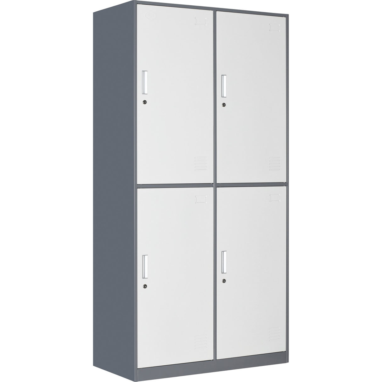 Commercial 4 Door Locker 900x450x1800mm Gray White | Hdgs04