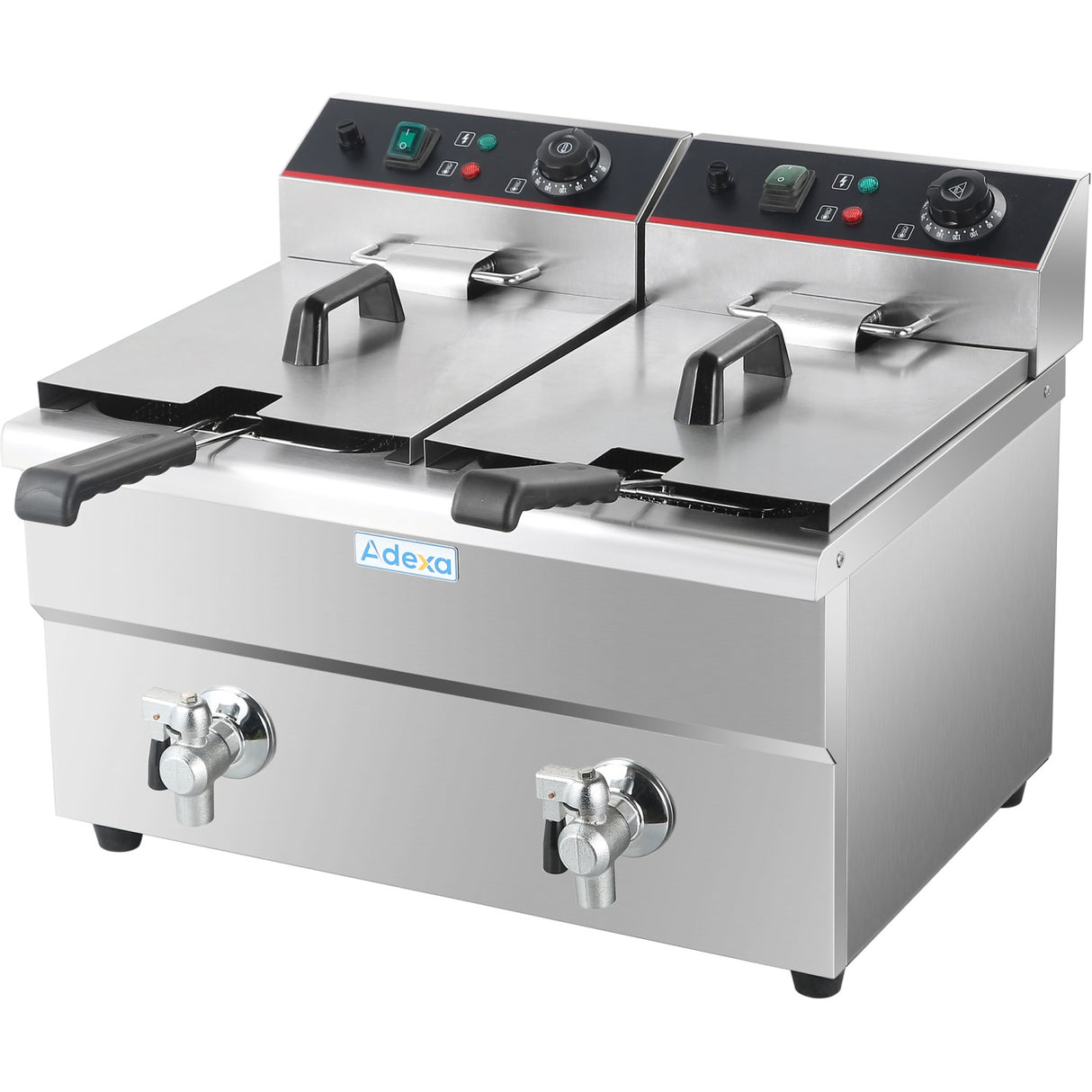 Commercial Fryer Double Electric 2x12 Litre 6.5k W Countertop | Hef12 L2