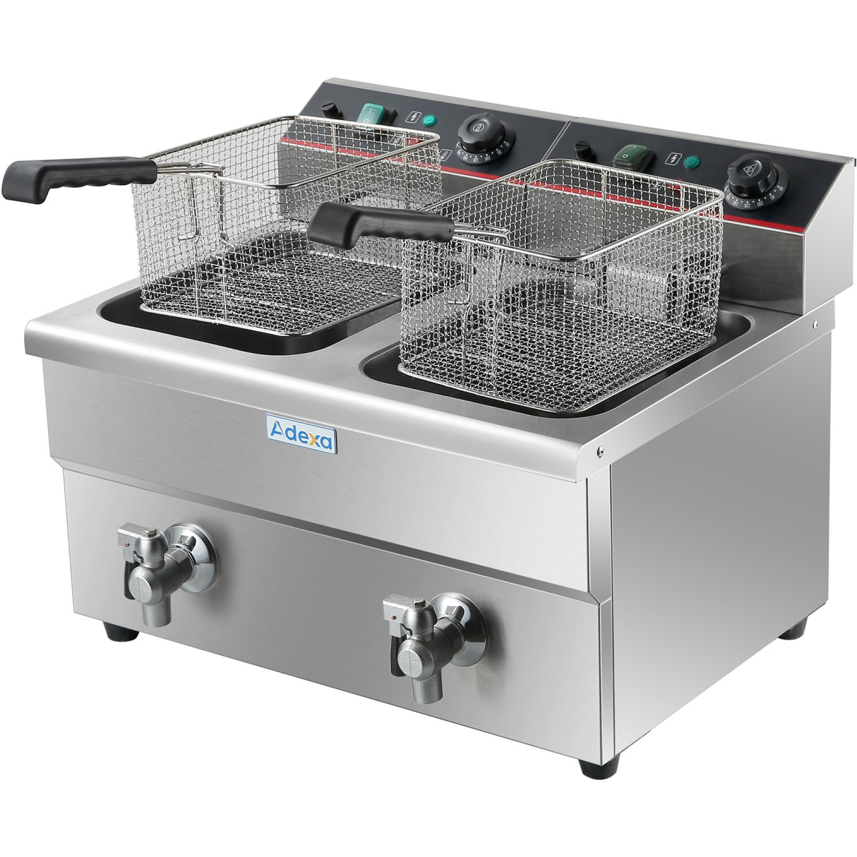 Commercial Fryer Double Electric 2x12 Litre 6.5k W Countertop | Hef12 L2