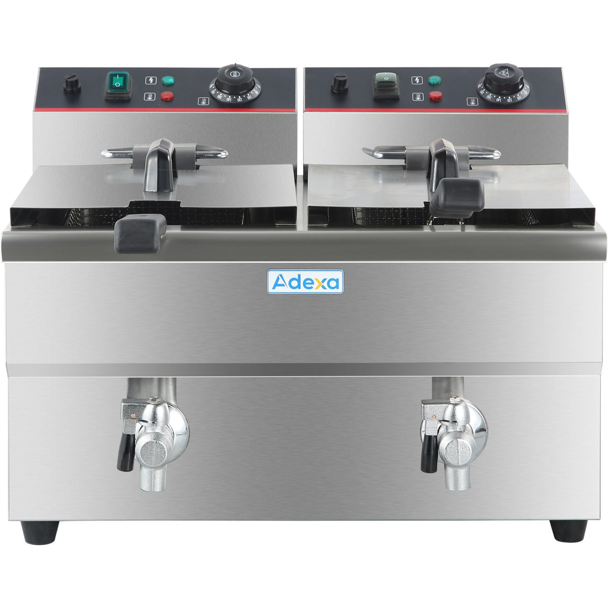 Commercial Fryer Double Electric 2x12 Litre 6.5k W Countertop | Hef12 L2