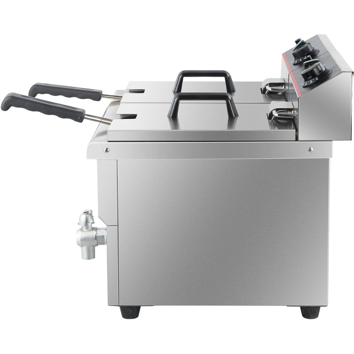 Commercial Fryer Double Electric 2x12 Litre 6.5k W Countertop | Hef12 L2