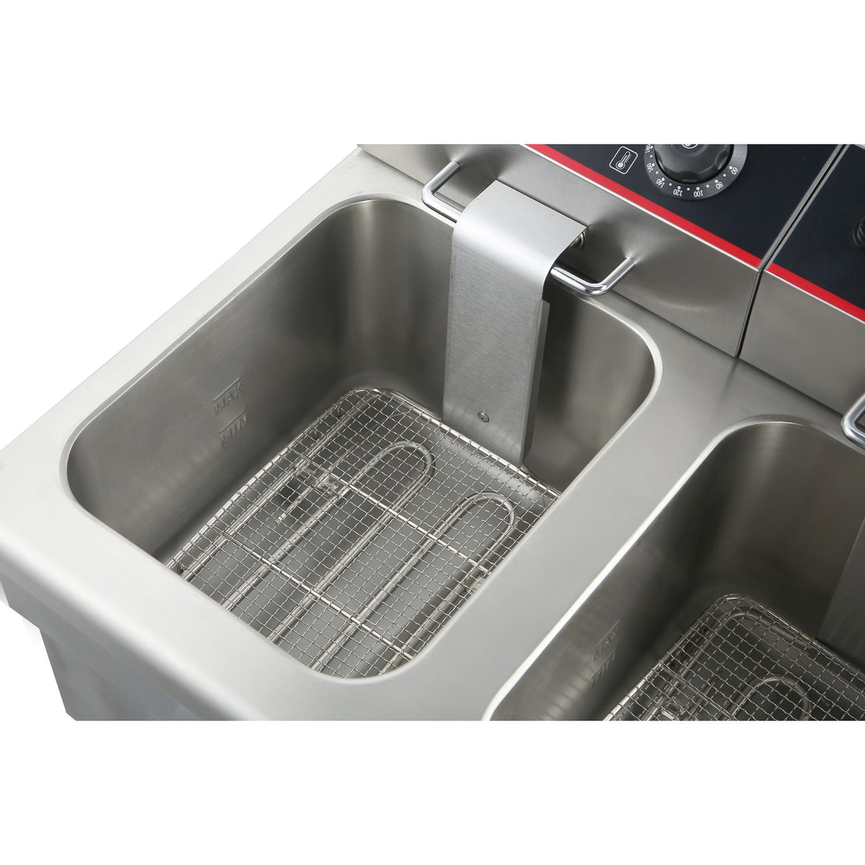 Commercial Fryer Double Electric 2x12 Litre 6.5k W Countertop | Hef12 L2