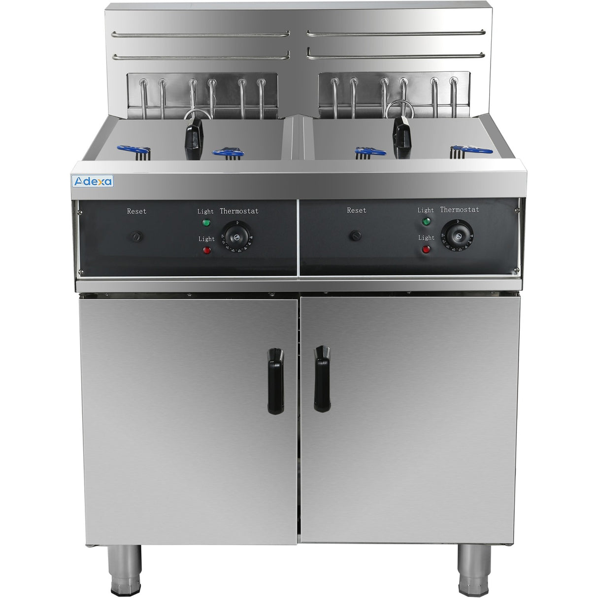 Commercial Fryer Double Electric 2x30 Litre 20k W Free Standing | Hef262