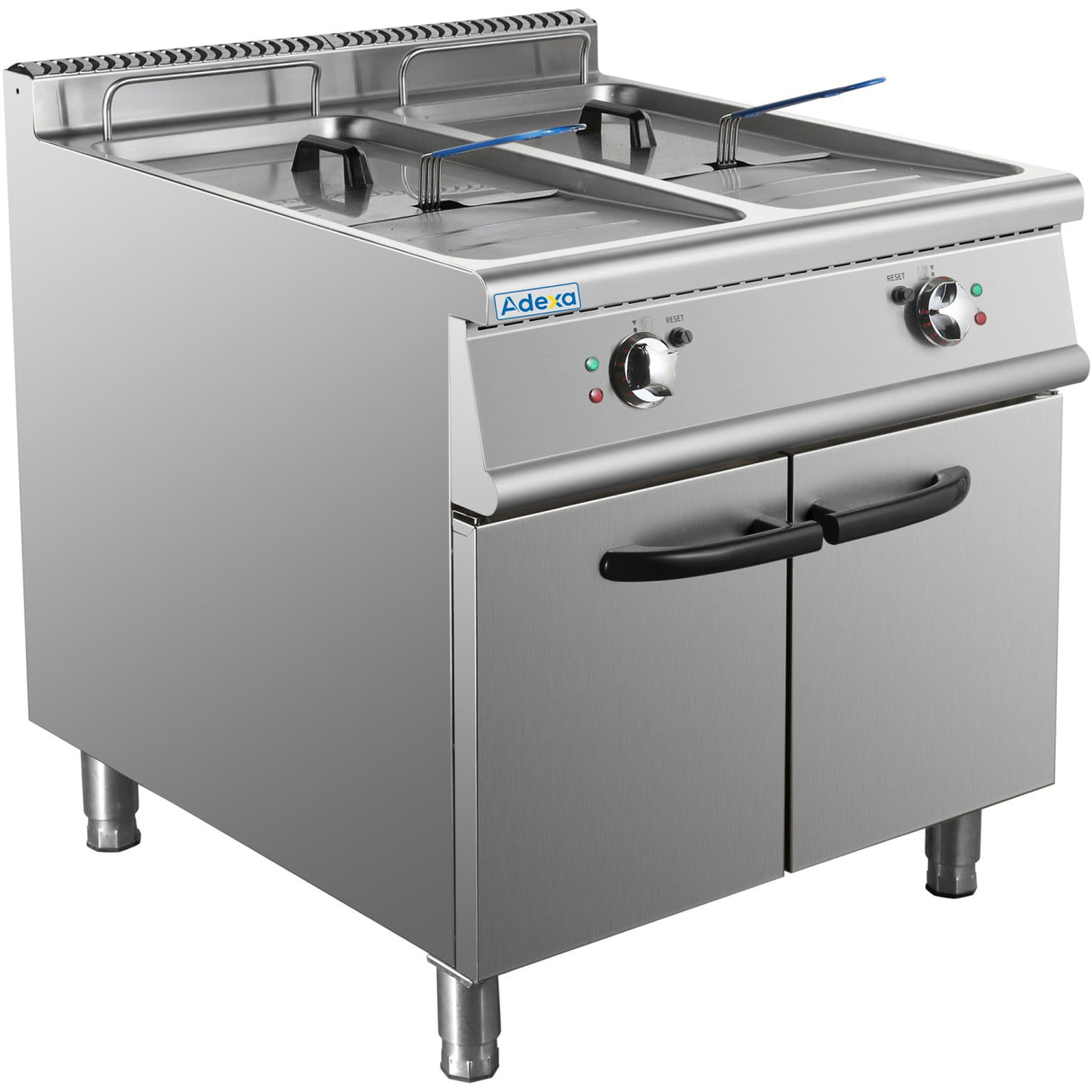 Commercial Fryer Twin Tank Electric 46 Litre 24k W Freestanding | Hef708