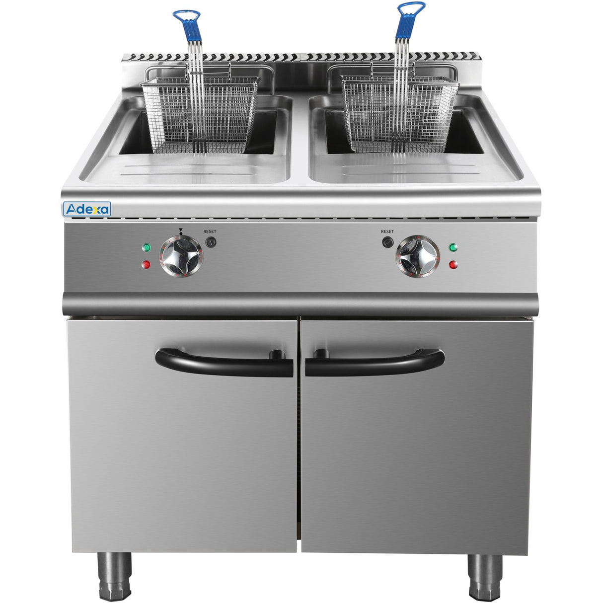Commercial Fryer Twin Tank Electric 46 Litre 24k W Freestanding | Hef708